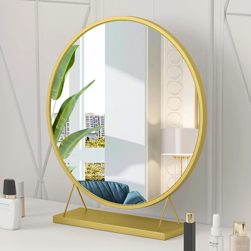 Nordic dressing mirror home simple makeup mirror desktop large mirror dormitory desktop dressing table mirror WF
Nordic dressing mirror home simple makeup mirror desktop large mirror dormitory desktop dressing table mirror WF
