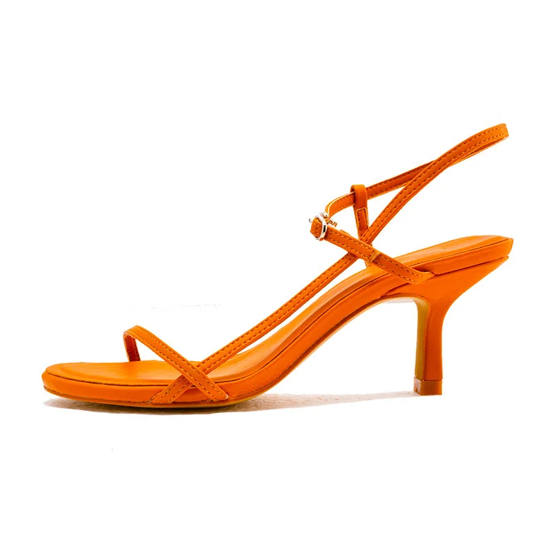 new summer products: Leather hollow out one line women's shoes with round head and thin belt, and leisure high heel
new summer products: Leather hollow out one line women's shoes with round head and thin belt, and leisure high heel