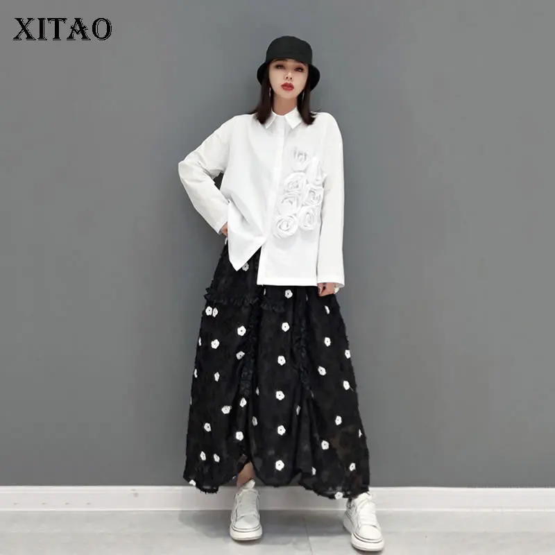 XITAO Solid Color Lace Dress Sets Loose Fashion Three-dimensional Flowers Splicing Decorate Loose New Two Piece Suit GWJ2797
XITAO Solid Color Lace Dress Sets Loose Fashion Three-dimensional Flowers Splicing Decorate Loose New Two Piece Suit GWJ2797