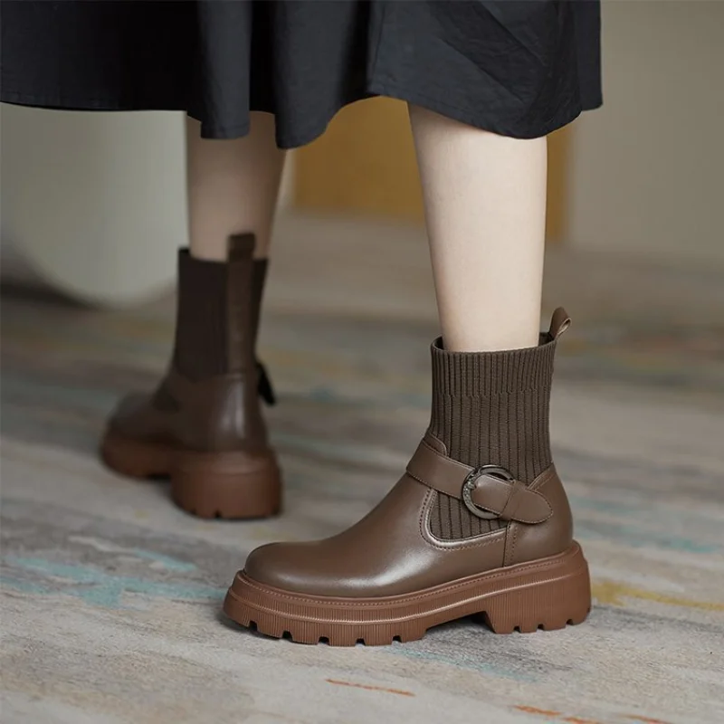 Elastic Stocking Boots Women's Autumn and Winter New Casual Fashion Thin Boots Martin Boots Women Womens Boots Winter Boots
Elastic Stocking Boots Women's Autumn and Winter New Casual Fashion Thin Boots Martin Boots Women Womens Boots Winter Boots
