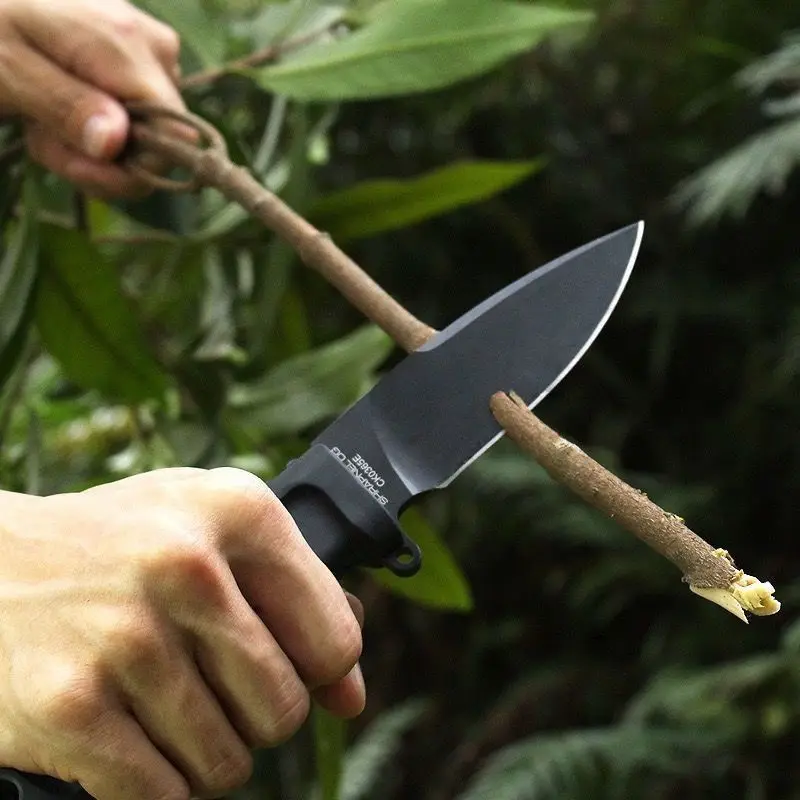 Outdoor Small Straight Knife Hunting Tactics High Hard Self Defense T-head Sharp Rescue Survival Fixed Blade EDC with Scabbard
Outdoor Small Straight Knife Hunting Tactics High Hard Self Defense T-head Sharp Rescue Survival Fixed Blade EDC with Scabbard