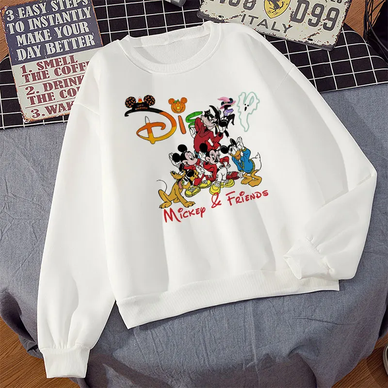 Disney Sweatshirts Women Fashion Mickey and His Friends Cartoon Printed Long Sleeve O-Neck Pullovers Harajuku White Ladies Tops 
Disney Sweatshirts Women Fashion Mickey and His Friends Cartoon Printed Long Sleeve O-Neck Pullovers Harajuku White Ladies Tops