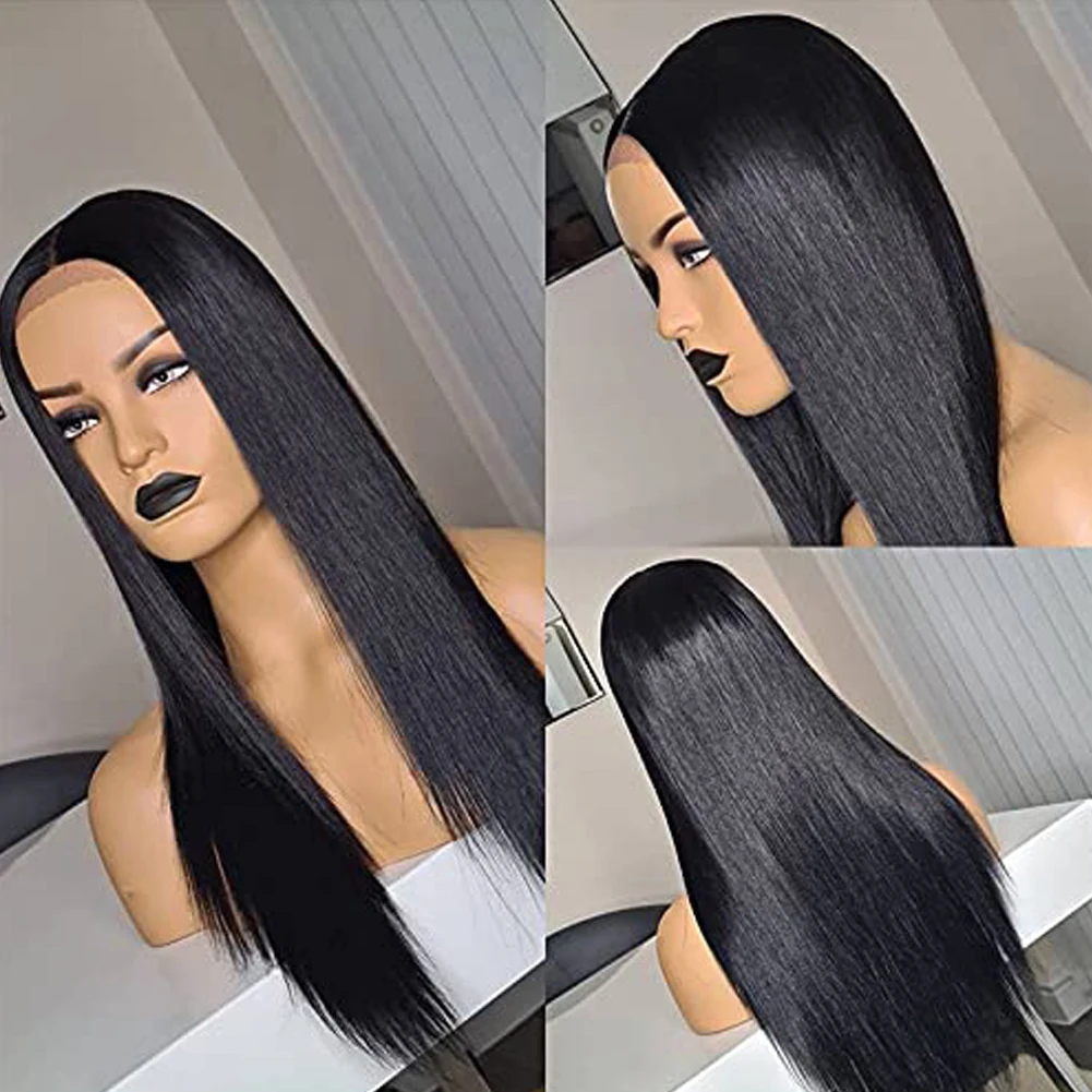RONGDUOYI Synthetic Lace Front Wig Black Wigs For Women Silk Straight Lace Wig Heat Resistant Fiber Daily Used Cosplay Wig
RONGDUOYI Synthetic Lace Front Wig Black Wigs For Women Silk Straight Lace Wig Heat Resistant Fiber Daily Used Cosplay Wig