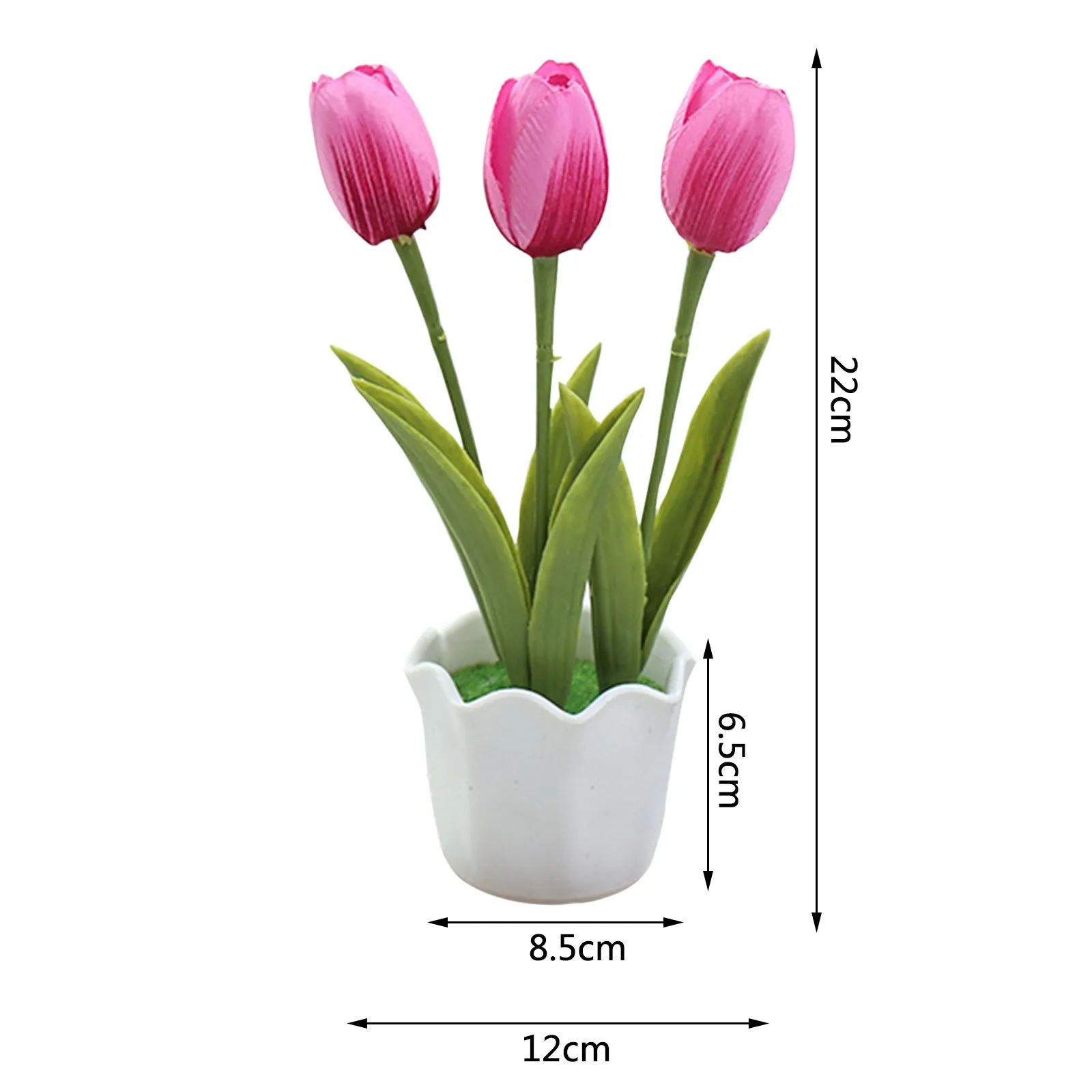 Home Decor Three-headed tulips simulation flower bonsai creative ornament simulation plant Home Decoration Accessories
Home Decor Three-headed tulips simulation flower bonsai creative ornament simulation plant Home Decoration Accessories