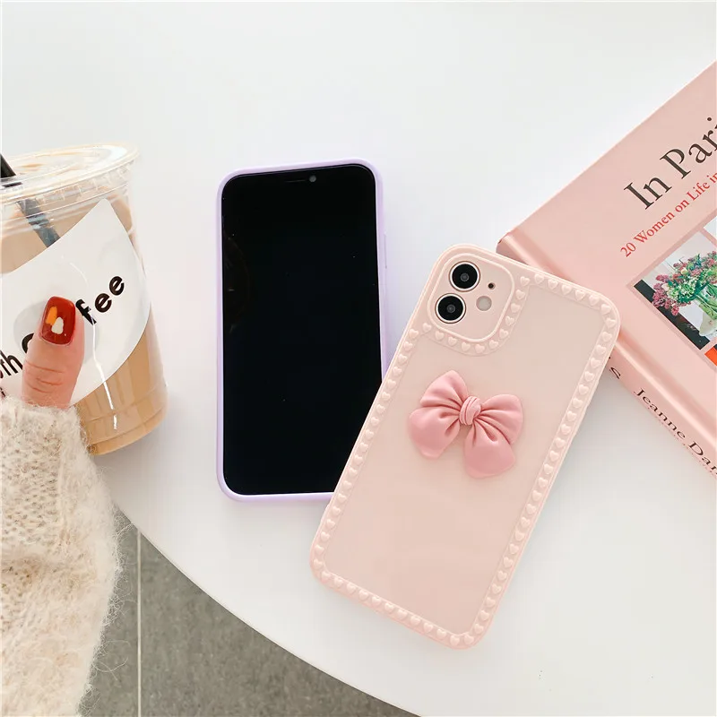 3D cute bowknot phone Case For iPhone 12 11 Pro Max X XR XS Max 7 8 Plus SE 2020 silicone Soft hard Cover Gift
3D cute bowknot phone Case For iPhone 12 11 Pro Max X XR XS Max 7 8 Plus SE 2020 silicone Soft hard Cover Gift