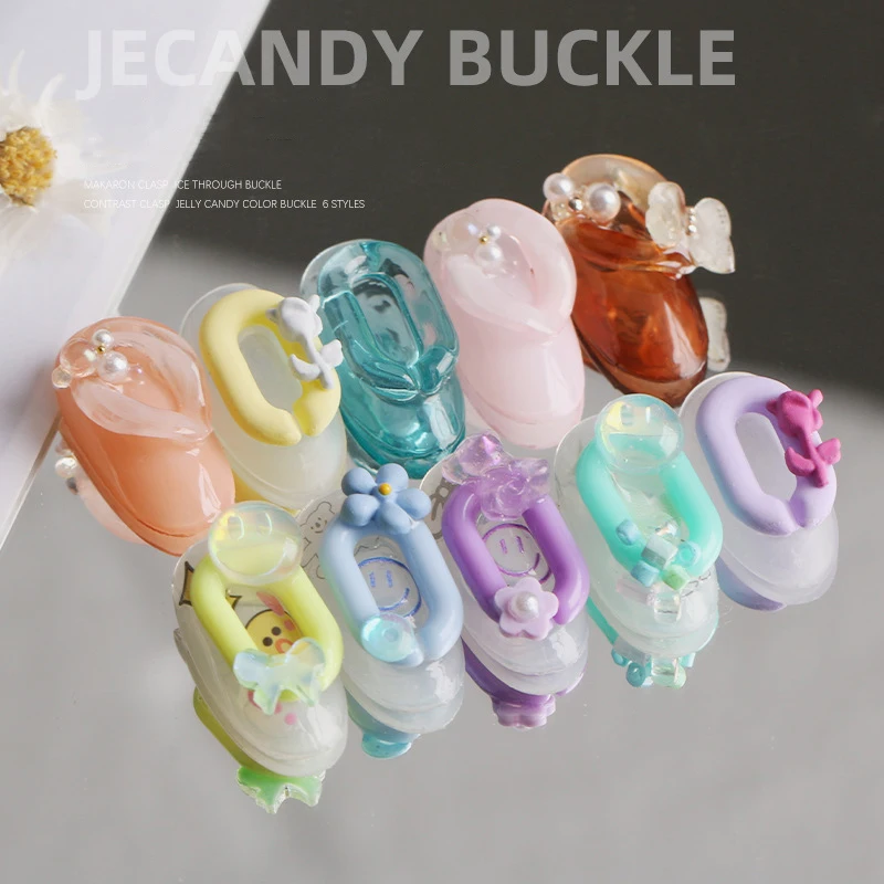 20pcs Jelly Colorful Hoop Buckle Nail Art Decorations 3D Cute Gummy Bear Lollipop Rainbow Candy Creative Manicure Accessories
20pcs Jelly Colorful Hoop Buckle Nail Art Decorations 3D Cute Gummy Bear Lollipop Rainbow Candy Creative Manicure Accessories