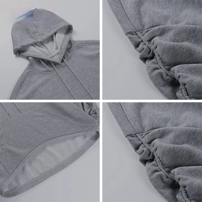 2021 Autumn Winter White Oversized Sweatshirt Women Khaki Long Puff Sleeve Ruched Casual Loose Hooded New
2021 Autumn Winter White Oversized Sweatshirt Women Khaki Long Puff Sleeve Ruched Casual Loose Hooded New