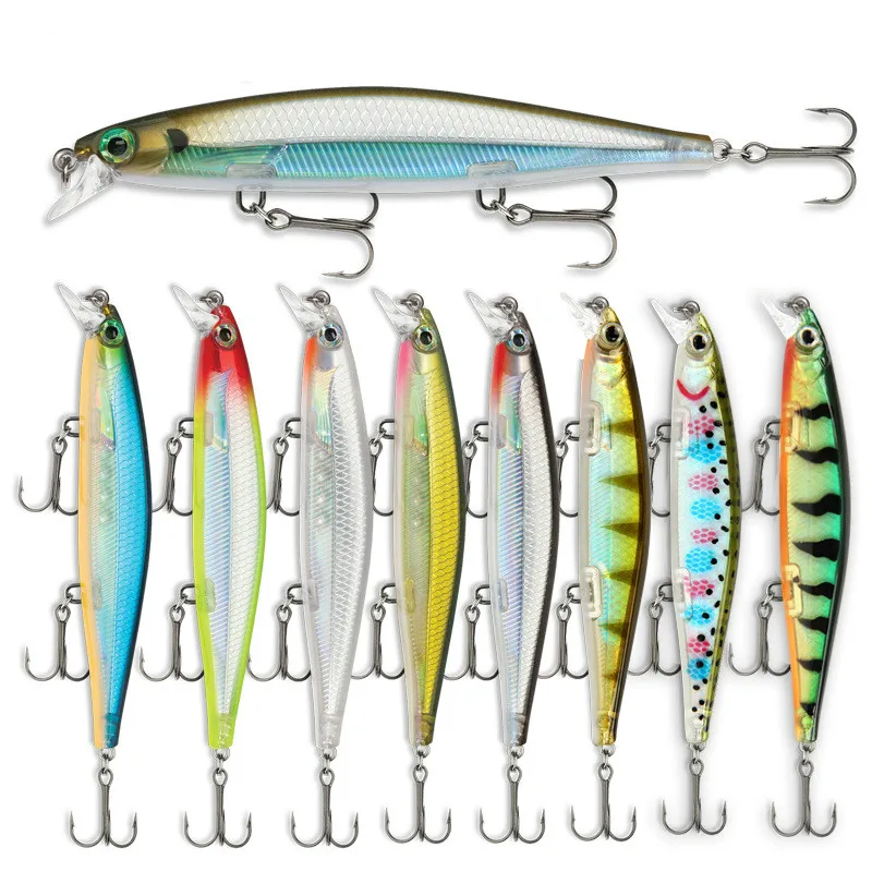 1 Pcs/lot Fishing Lure 3D Eyes Floating Minnow Aritificial Laser Wobblers 11cm 13g Crankbait Hard Plastic Fishing Tackle Pesca
1 Pcs/lot Fishing Lure 3D Eyes Floating Minnow Aritificial Laser Wobblers 11cm 13g Crankbait Hard Plastic Fishing Tackle Pesca