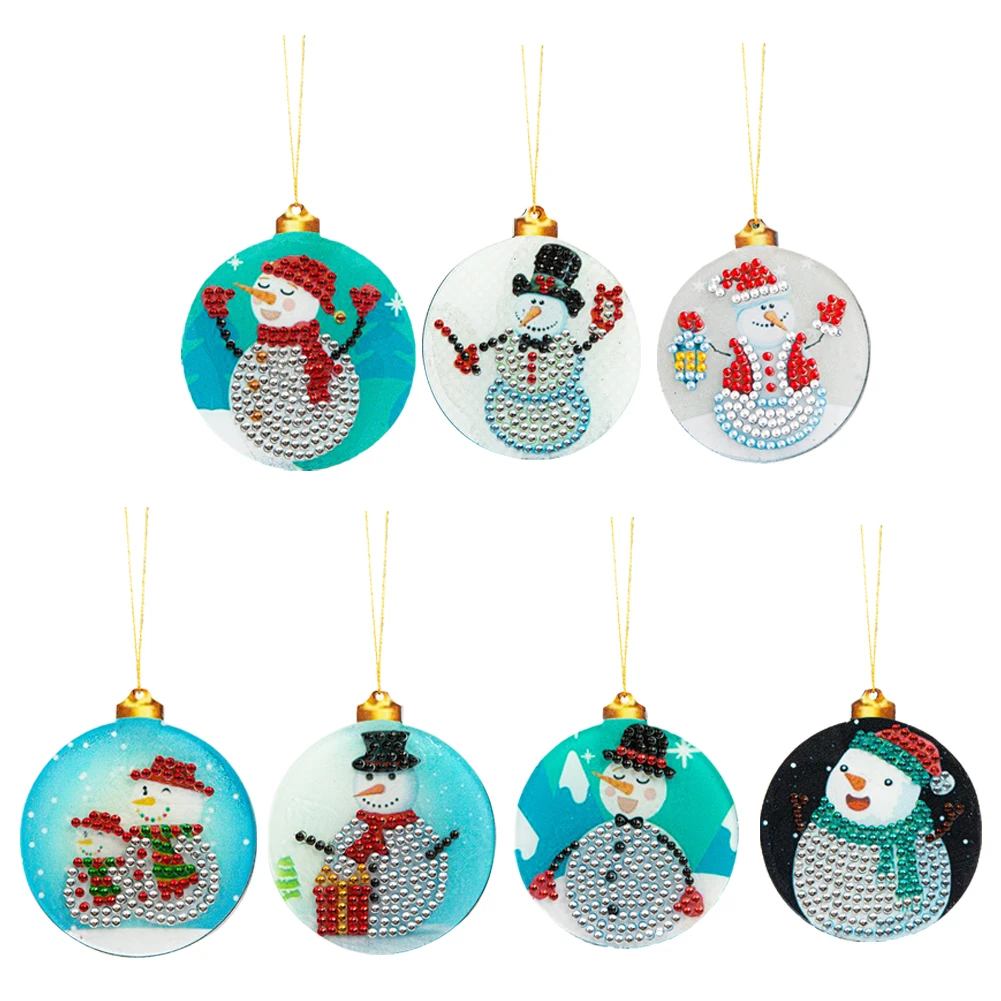 7pcs Christmas Pendant Kit DIY Diamond Painting Snowman Rhinestone Window Hanging Ornament Crafts Christmas Decoration for Home 
7pcs Christmas Pendant Kit DIY Diamond Painting Snowman Rhinestone Window Hanging Ornament Crafts Christmas Decoration for Home
