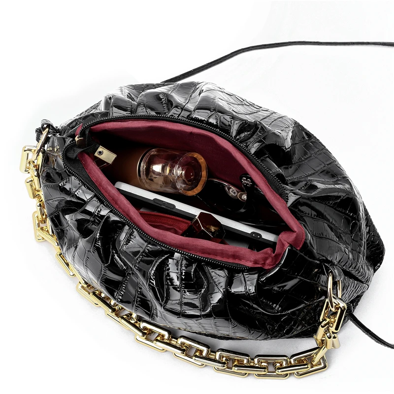 Luxury Crocodile Square Bag for Womens PU Leather Ruched Handbag with Chain High-quality Shoulder Bag Casual Style Lady Tote Bag
Luxury Crocodile Square Bag for Womens PU Leather Ruched Handbag with Chain High-quality Shoulder Bag Casual Style Lady Tote Bag