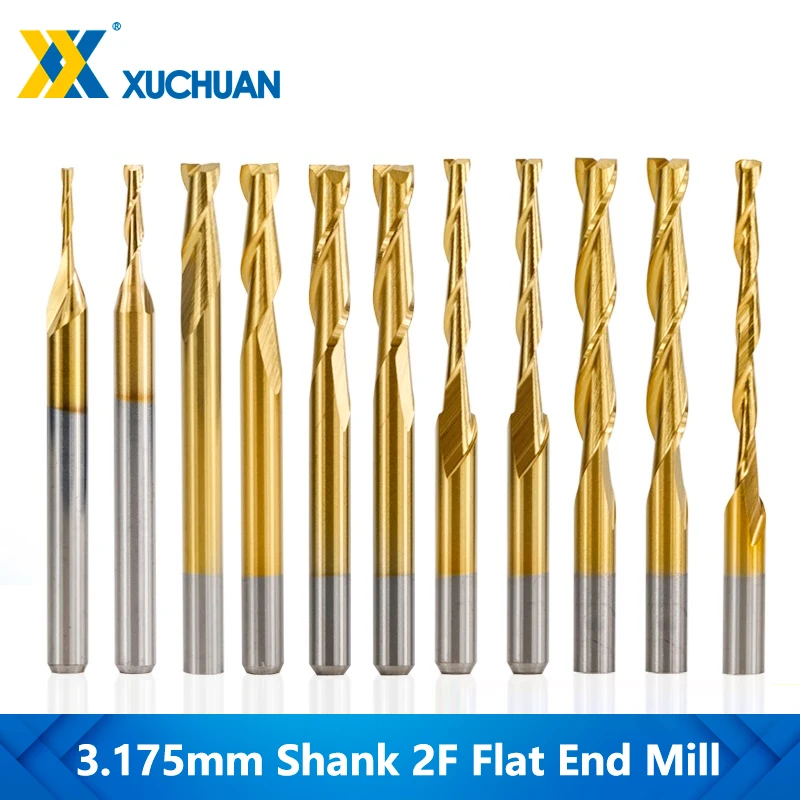 Фрезы с 2 канавками, 10 шт., фрезы для ЧПУ с покрытием олова, хвостовик 3,175 мм, плоское гравировальное сверло для дерева, фрезы из карбида вольфр...
Фрезы с 2 канавками, 10 шт., фрезы для ЧПУ с покрытием олова, хвостовик 3,175 мм, плоское гравировальное сверло для дерева, фрезы из карбида вольфр...