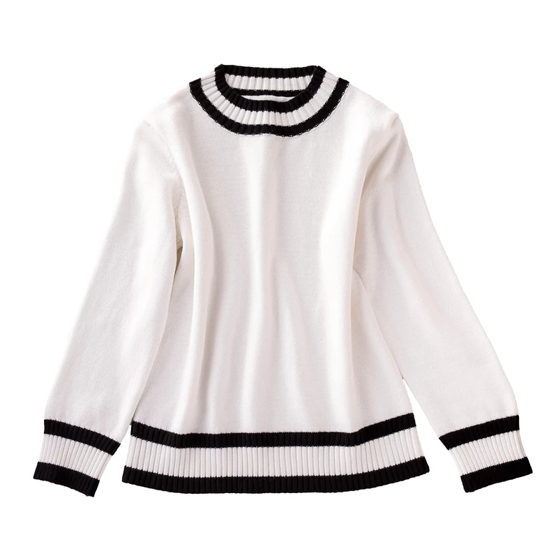 Women Pullovers Sweater O-Neck Print Long Sleeve Females Leisure Chic Trendy All-match Elegant Sweet Student Knitted Outwear New
Women Pullovers Sweater O-Neck Print Long Sleeve Females Leisure Chic Trendy All-match Elegant Sweet Student Knitted Outwear New