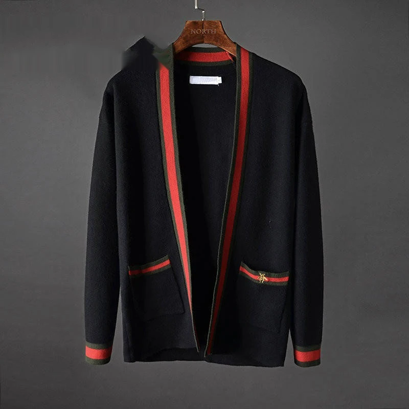 Fall 2020 new style European and American popular high-quality knitted cardigan men's Korean casual loose sweater short jacket
Fall 2020 new style European and American popular high-quality knitted cardigan men's Korean casual loose sweater short jacket