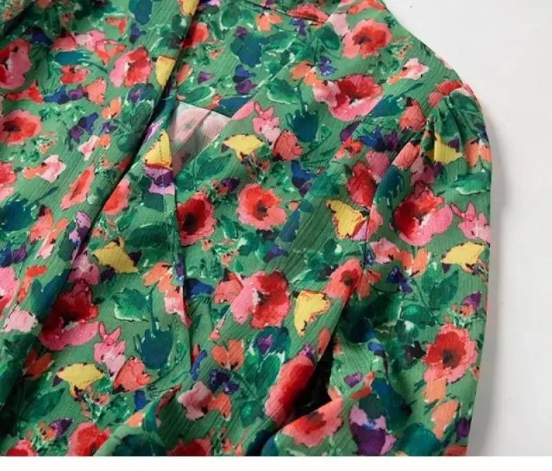 New French Style Cross V-Neck Draped Printed Wrap Lining Flower Printed Blouse V-Neck Spring 2021 Clothing
New French Style Cross V-Neck Draped Printed Wrap Lining Flower Printed Blouse V-Neck Spring 2021 Clothing