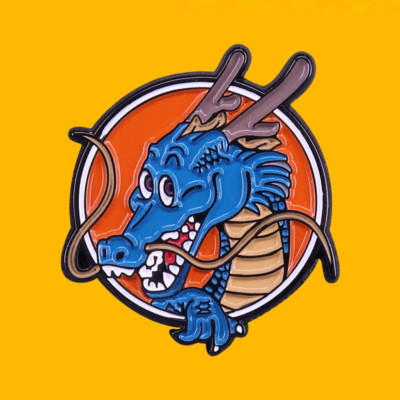 Dragon brooch Japanese anime themed badge blue animal cartoon enamel pin lovely jeans jackets accessory movie gift collection
Dragon brooch Japanese anime themed badge blue animal cartoon enamel pin lovely jeans jackets accessory movie gift collection