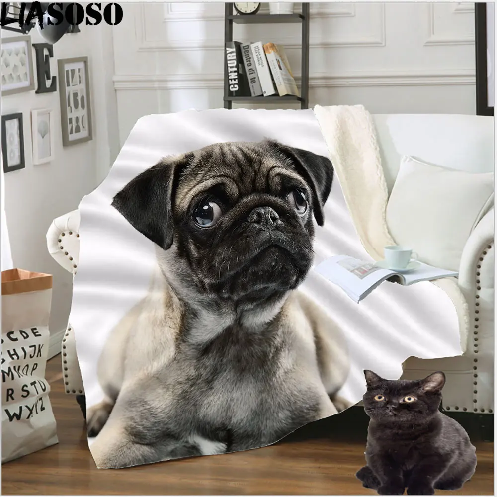 LIASOSO Premium Blanket Cute Animal Pug Dog Warm Soft Comfortable Fall Sofa Throw Fleece Blanket School Nap Knee Blanket Quilt
LIASOSO Premium Blanket Cute Animal Pug Dog Warm Soft Comfortable Fall Sofa Throw Fleece Blanket School Nap Knee Blanket Quilt