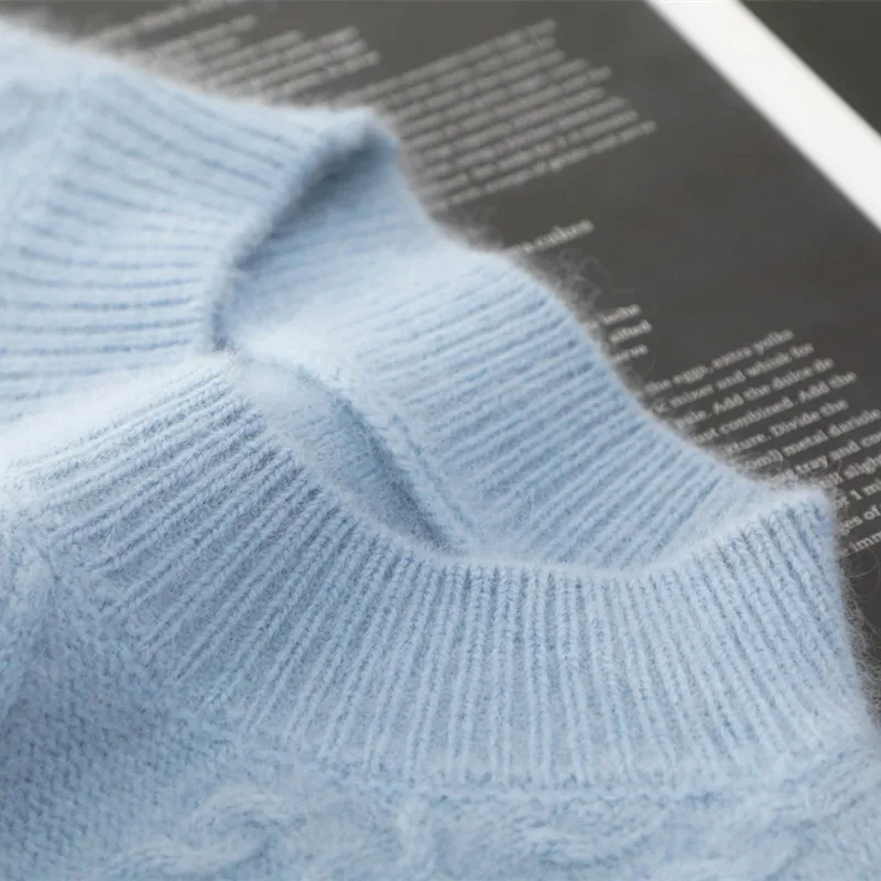 Women Sweaters 100% Mink Cashmere Pullovers Winter New Arrival O-neck Jumpers Woman Thicken Knitwear Girl Clothes Lady Tops
Women Sweaters 100% Mink Cashmere Pullovers Winter New Arrival O-neck Jumpers Woman Thicken Knitwear Girl Clothes Lady Tops