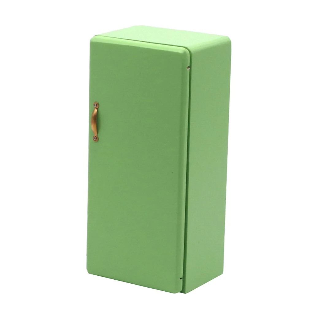 1/12 Dollhouse Miniature Kitchen Green Wooden Single Door Fridge Refrigerator Freezer for Dolls Living Room Accs Kids Toy
1/12 Dollhouse Miniature Kitchen Green Wooden Single Door Fridge Refrigerator Freezer for Dolls Living Room Accs Kids Toy