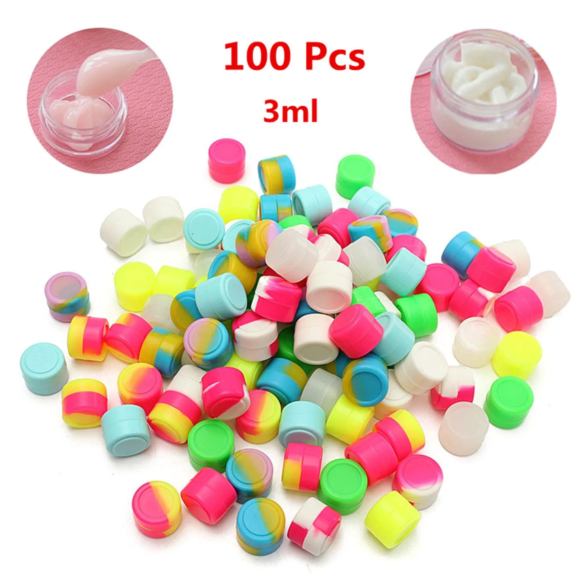 100Pcs Mini Round Non-stick Anti-dust Silicone Container For Wax Bho Oil Butane Vaporizer Silicon Jars Dab Wax Container Wax Jar
100Pcs Mini Round Non-stick Anti-dust Silicone Container For Wax Bho Oil Butane Vaporizer Silicon Jars Dab Wax Container Wax Jar