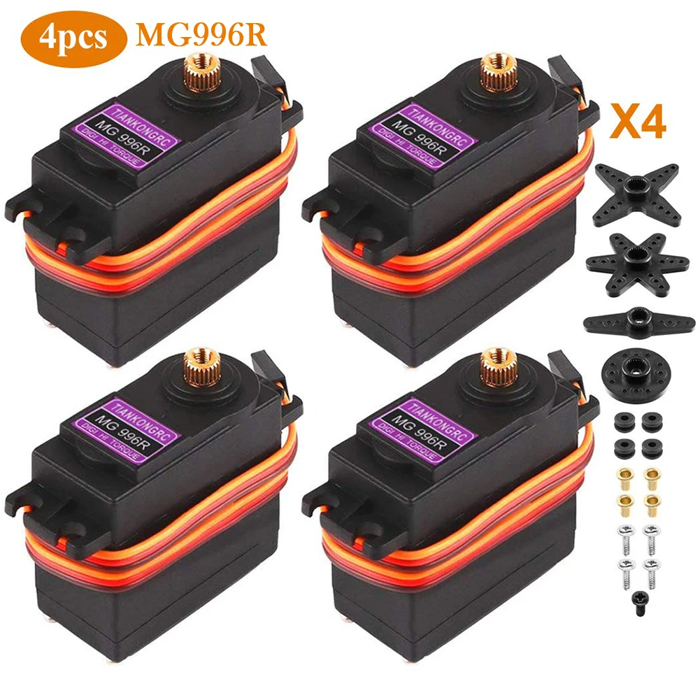 TRUEFUL 2/4pcs MG996R Metal Gear MG995 Digital Torque Servo Motor for RC Truck Racing Cars Helicopters Airp
TRUEFUL 2/4pcs MG996R Metal Gear MG995 Digital Torque Servo Motor for RC Truck Racing Cars Helicopters Airp
