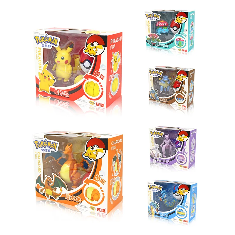 Genuine Pokemon Box Elf Ball Deformation Toy Pikachu Venus Fire-breathing Dragon Storm Dragon Super Dream Anime Character Model
Genuine Pokemon Box Elf Ball Deformation Toy Pikachu Venus Fire-breathing Dragon Storm Dragon Super Dream Anime Character Model