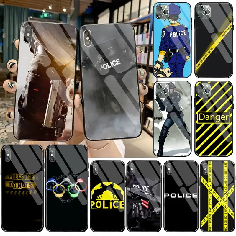 YJZFDYRM Police Symbol Soft Phone Case Capa Tempered Glass For iPhone 11 Pro XR XS MAX 8 X 7 6S 6 Plus SE 2020 case
YJZFDYRM Police Symbol Soft Phone Case Capa Tempered Glass For iPhone 11 Pro XR XS MAX 8 X 7 6S 6 Plus SE 2020 case