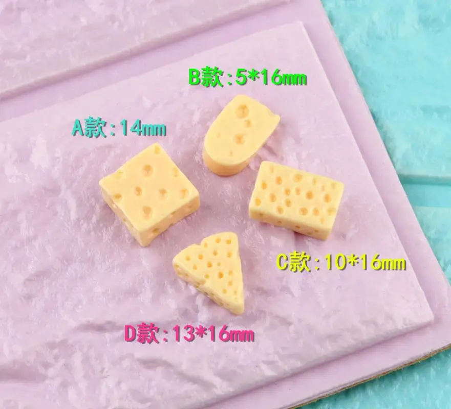 Cute 3D Resin Cheese Simulation Miniature Food Art Flatback Cabochon DIY Jewelry/Craft Decoration
Cute 3D Resin Cheese Simulation Miniature Food Art Flatback Cabochon DIY Jewelry/Craft Decoration