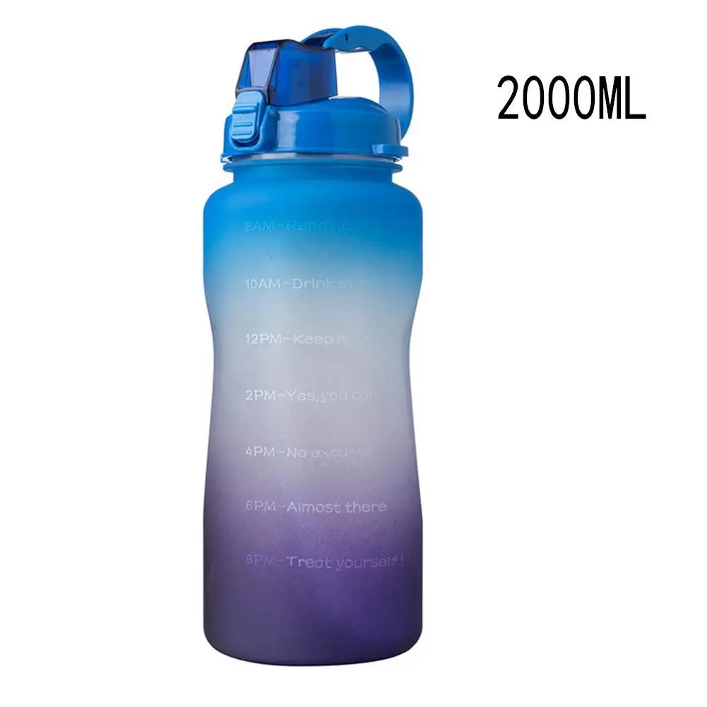 Large Capacity Gallon Water Bottle 2 Litre Tritan BPA Free Outdoor Motivational Water Bottle With Time Marker Fitness Jugs
Large Capacity Gallon Water Bottle 2 Litre Tritan BPA Free Outdoor Motivational Water Bottle With Time Marker Fitness Jugs