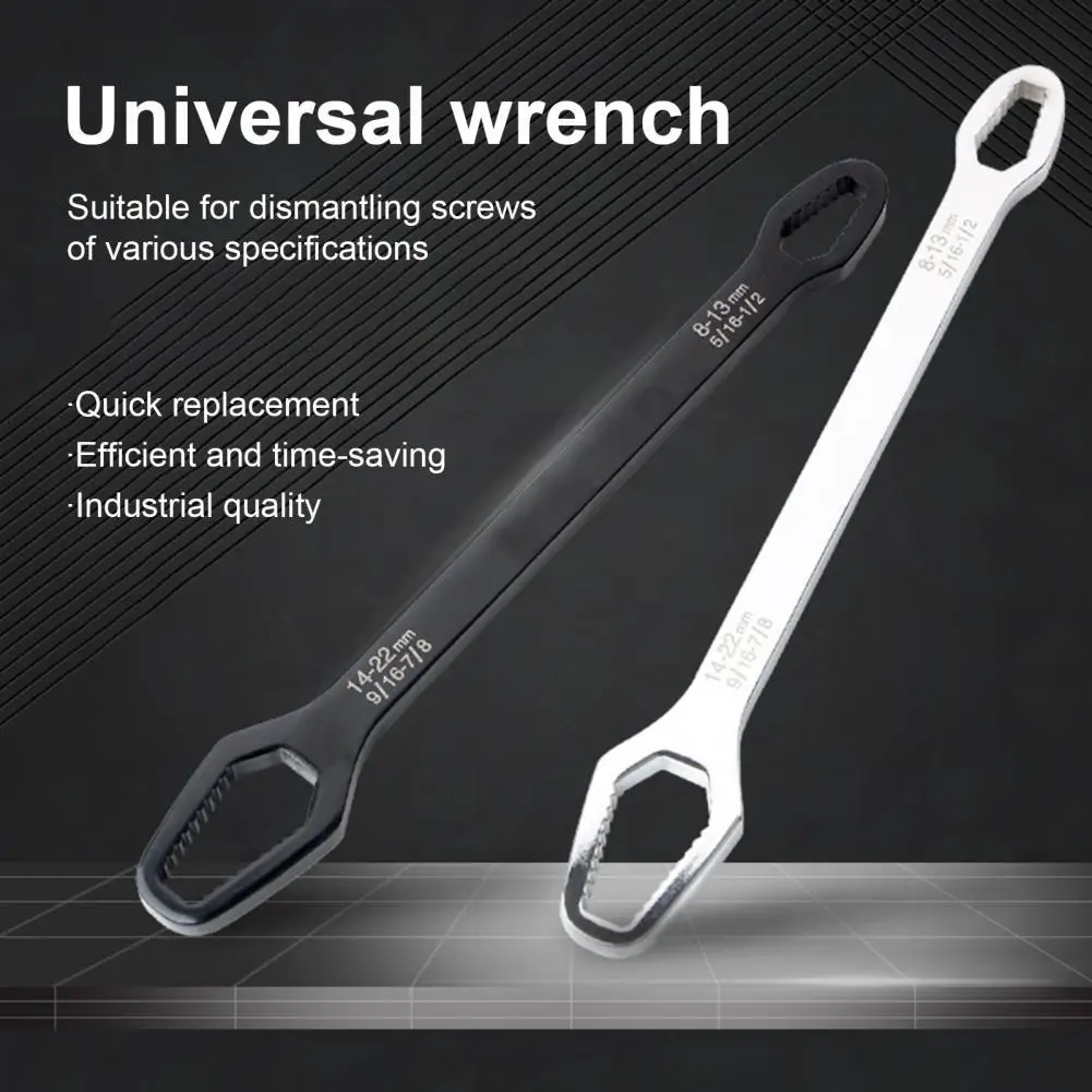 8-22mm Universal Torx Wrench Self-tightening Adjustable Glasses Wrench Board Double-head Torx Spanner Hand Tools for Factory 
8-22mm Universal Torx Wrench Self-tightening Adjustable Glasses Wrench Board Double-head Torx Spanner Hand Tools for Factory