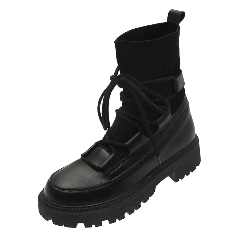 Boots Woman 2021 New Ladies Stretch Fabric Socks Boots Female Fashion Cross-tied Women Shoes Platform Boots Gothic Women
Boots Woman 2021 New Ladies Stretch Fabric Socks Boots Female Fashion Cross-tied Women Shoes Platform Boots Gothic Women