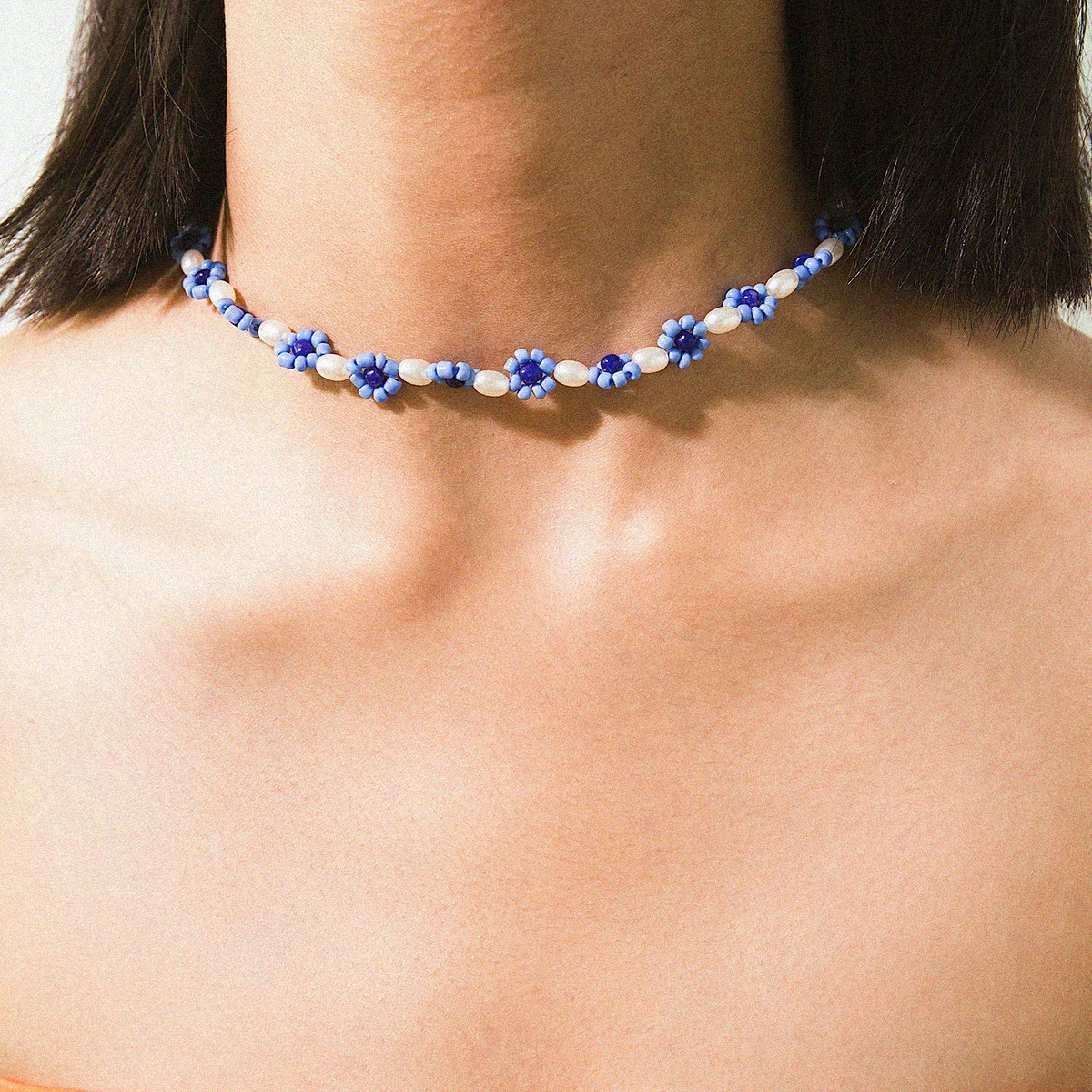 New Korea Lovely Daisy Flowers Colorful Beaded Chain Necklace Charm Statement Short Choker Necklace for Women Vacation Jewelry
New Korea Lovely Daisy Flowers Colorful Beaded Chain Necklace Charm Statement Short Choker Necklace for Women Vacation Jewelry