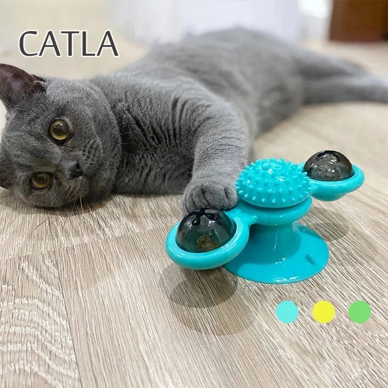 Catla Cat Windmill Toy Funny Massage Rotatable Cat Toys with Catnip Led Ball Teeth Cleaning Pet Supplies Products Dropshipping
Catla Cat Windmill Toy Funny Massage Rotatable Cat Toys with Catnip Led Ball Teeth Cleaning Pet Supplies Products Dropshipping
