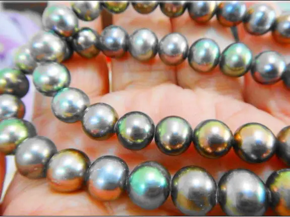18"8-9MM NATURAL TAHITIAN GENUINE BLACK MULTICOLO PERFECT AAA PEARL NECKLACE 925silver
18"8-9MM NATURAL TAHITIAN GENUINE BLACK MULTICOLO PERFECT AAA PEARL NECKLACE 925silver
