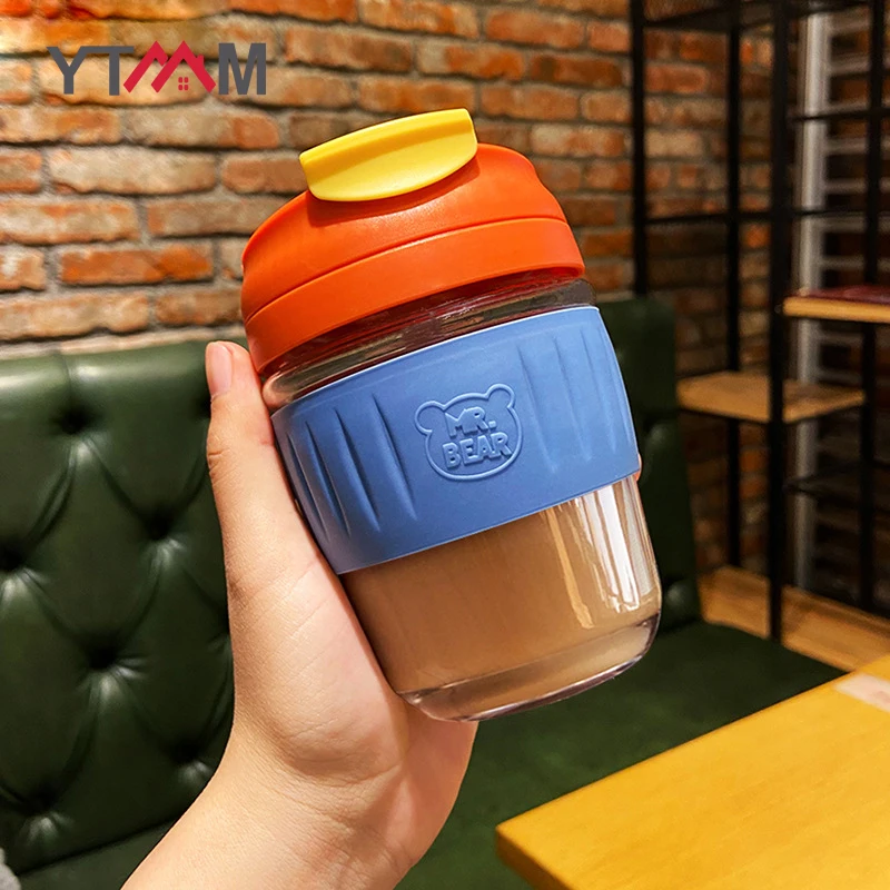 YTMM Reusable Coffee Mug With Silicone Sleeve Portable Fashion Watercup For Car Anti-Splash Design StrawBottle Dropshipping 
YTMM Reusable Coffee Mug With Silicone Sleeve Portable Fashion Watercup For Car Anti-Splash Design StrawBottle Dropshipping