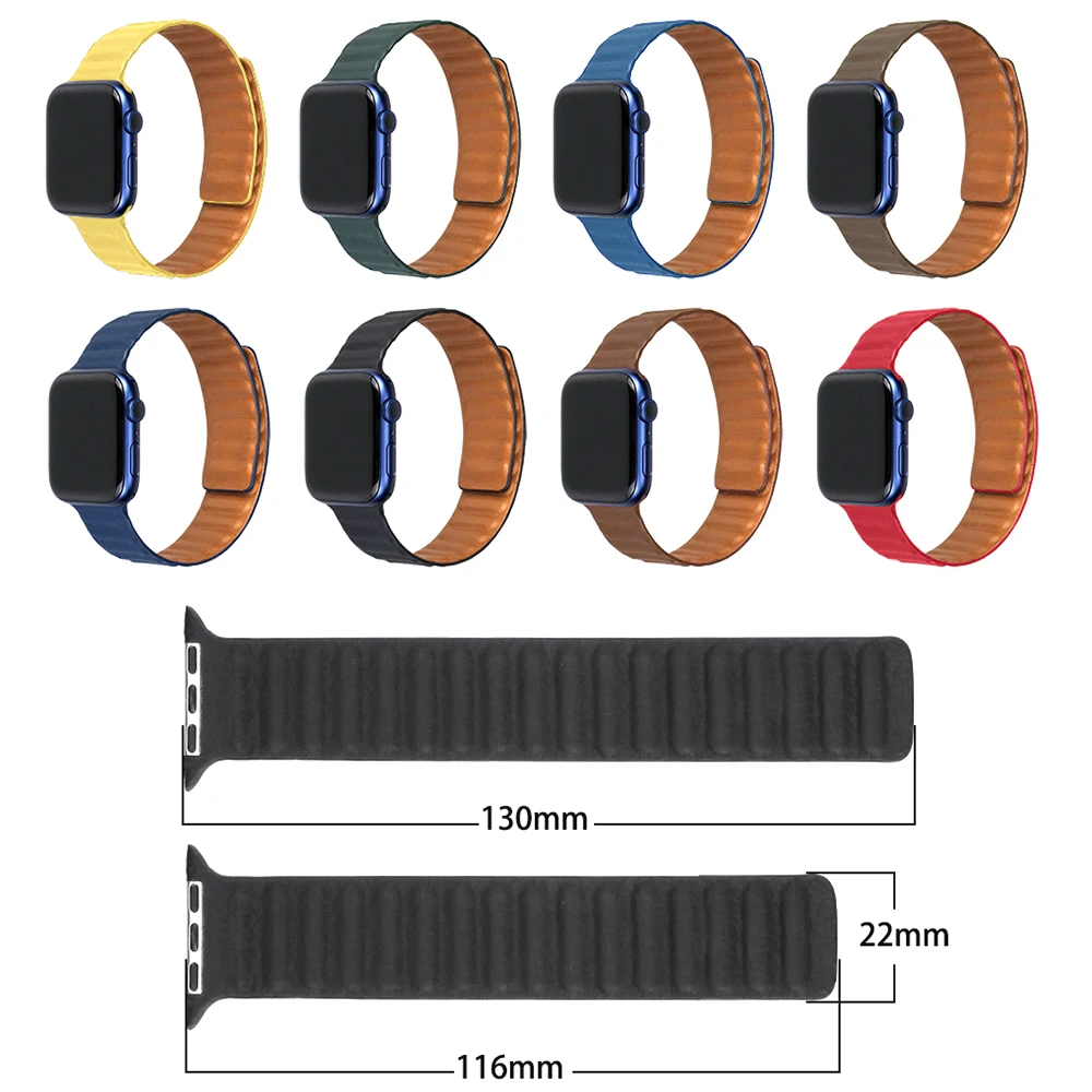 Leather Loop Strap For Apple Watch Band 6 SE 5 4 3 40mm 44mm 38mm 42mm Link Bracelet Belt Iwatch Series Watchbands
Leather Loop Strap For Apple Watch Band 6 SE 5 4 3 40mm 44mm 38mm 42mm Link Bracelet Belt Iwatch Series Watchbands