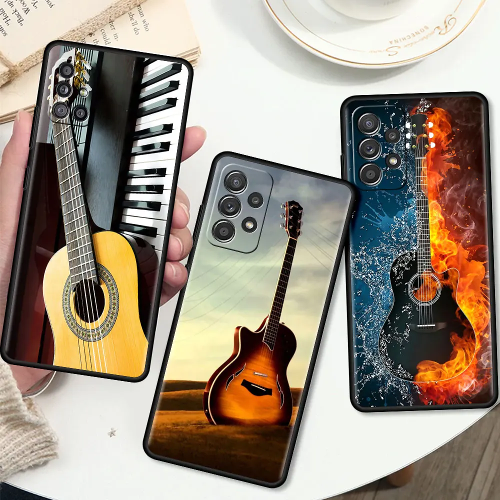 Music Equipment Guitar Tpu Funda for Samsung A51 A12 A21s Phone Capa for Galaxy A71 A52 A31 A32 A02S A72 A03s A11 Soft Cover
Music Equipment Guitar Tpu Funda for Samsung A51 A12 A21s Phone Capa for Galaxy A71 A52 A31 A32 A02S A72 A03s A11 Soft Cover