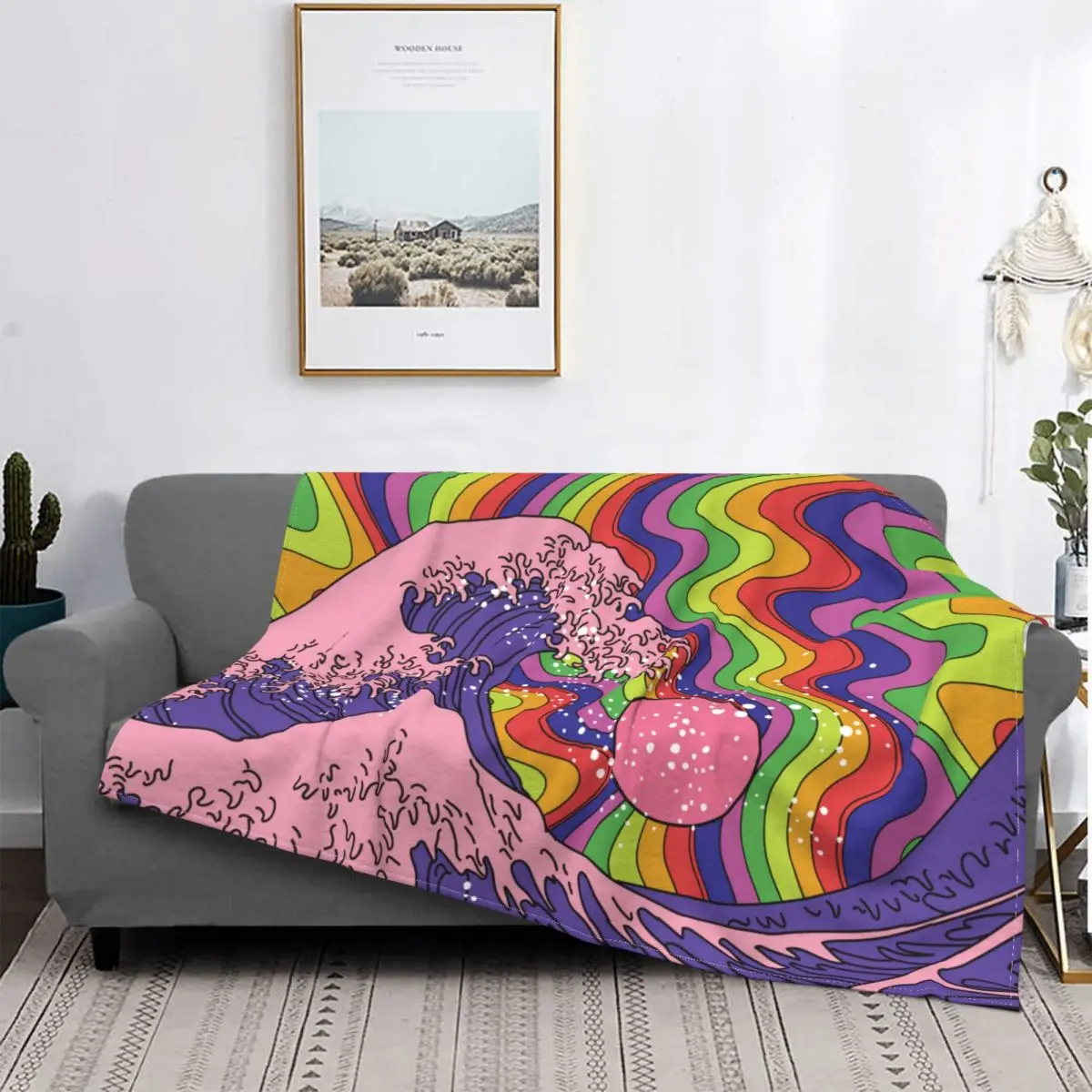 Психоделическое шерстяное одеяло в стиле хиппи, потрясающее одеяло Kanagawa для серфинга, домашнее одеяло 125*100 см
Психоделическое шерстяное одеяло в стиле хиппи, потрясающее одеяло Kanagawa для серфинга, домашнее одеяло 125*100 см