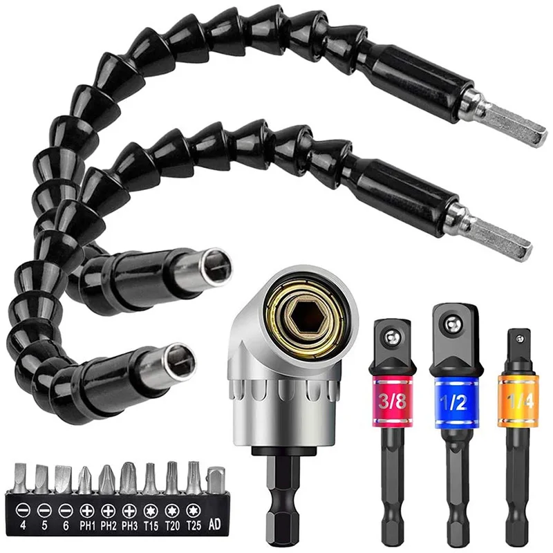 Flexible Drill Extension Hex Shank Drill Nut Driver Bit Set, 3Pcs Universal Socket Adapter Set, Screwdriver Bit Set
Flexible Drill Extension Hex Shank Drill Nut Driver Bit Set, 3Pcs Universal Socket Adapter Set, Screwdriver Bit Set