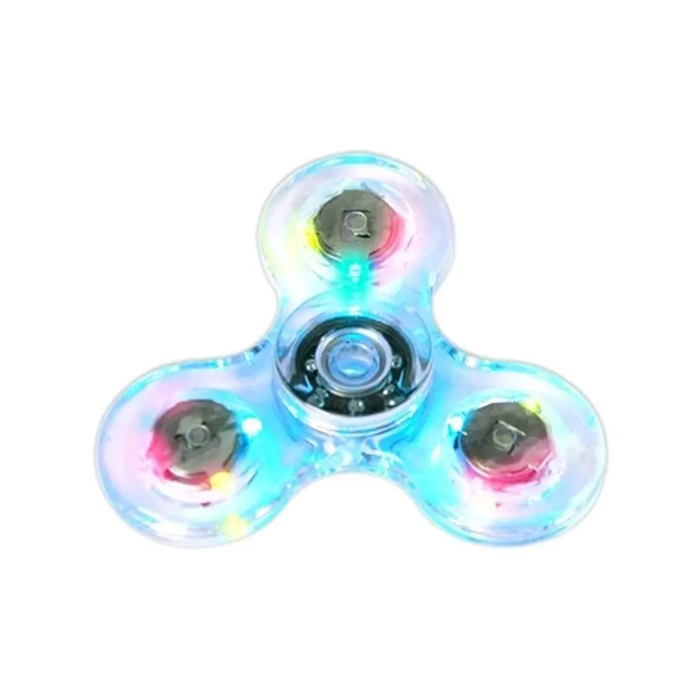 

Luminous LED light Fidget Spinner Hand Top Spinners Glow in Dark Light EDC Figet Spiner Finger Stress Relief Toys