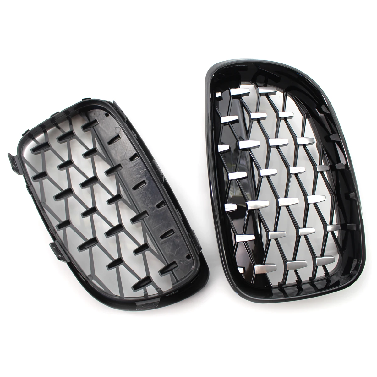 1 Pair Racing Grills Meteors Kidney Front Grille Auto Racing Grille for BMW 1 Series E87 2008-2011 Gloss Black/Silver Car Parts
1 Pair Racing Grills Meteors Kidney Front Grille Auto Racing Grille for BMW 1 Series E87 2008-2011 Gloss Black/Silver Car Parts