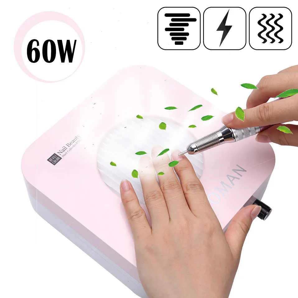 60W Nail Vacuum Cleaner Manicure Dust Collector With Fine Filter Great Power Nail Art Tools For Cleaning Nail Polishing Dust
60W Nail Vacuum Cleaner Manicure Dust Collector With Fine Filter Great Power Nail Art Tools For Cleaning Nail Polishing Dust