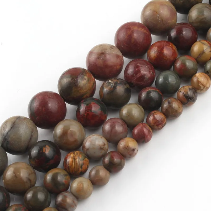 Natural Stone Picasso Jasper Beads For Jewelry Making Round Loose Beads DIY Bracelet Necklace 15'' inch 4 6 8 10 12mm Wholesale 
Natural Stone Picasso Jasper Beads For Jewelry Making Round Loose Beads DIY Bracelet Necklace 15'' inch 4 6 8 10 12mm Wholesale