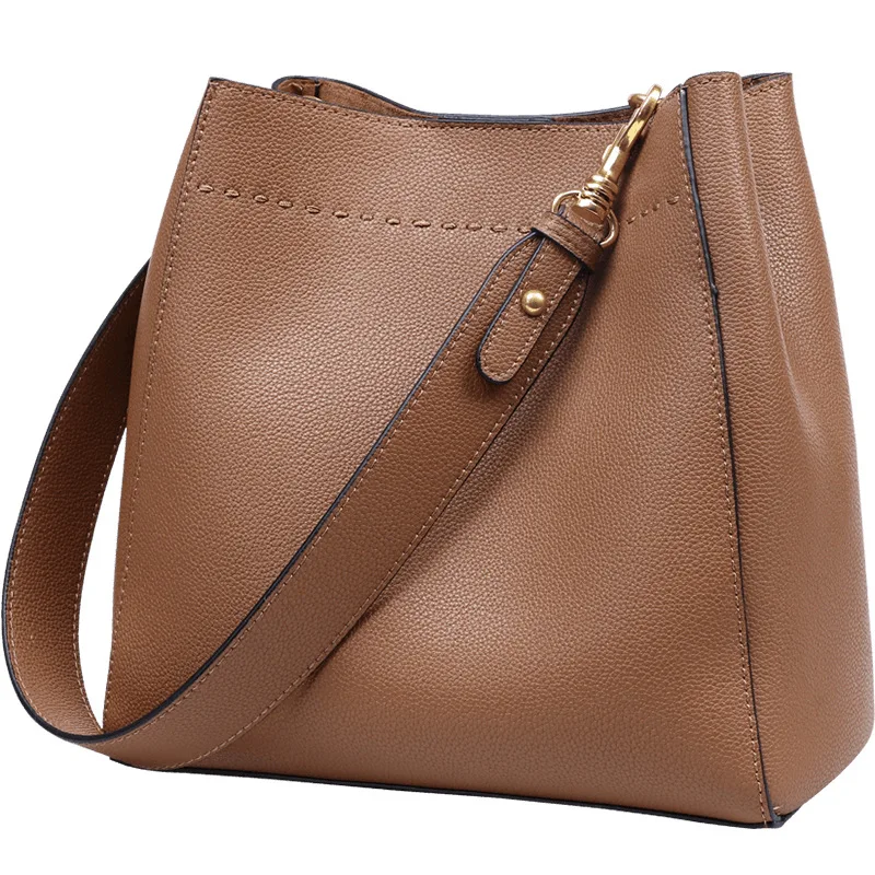 2021 new fashion leather bucket bag women's Single Shoulder Messenger Bag 2021ins Commuter Bag
2021 new fashion leather bucket bag women's Single Shoulder Messenger Bag 2021ins Commuter Bag