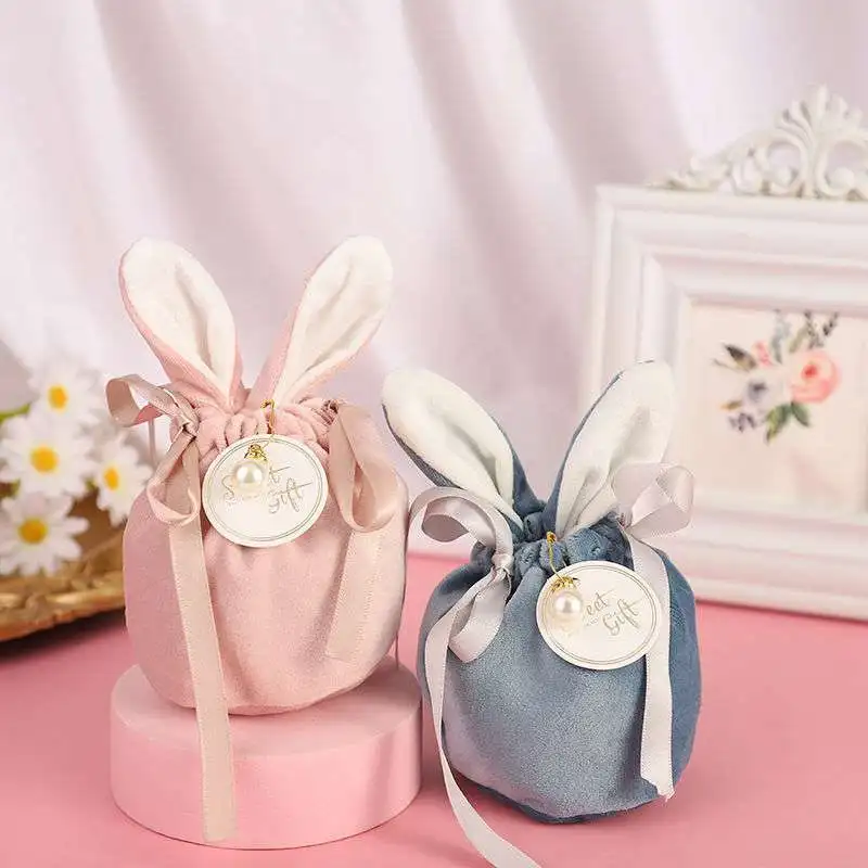 13*14cm Easter Cute Bunny Gift Bags Velvet Valentine's Day Rabbit Chocolate Candy Bag Wedding Birthday Party Jewelry Organizer
13*14cm Easter Cute Bunny Gift Bags Velvet Valentine's Day Rabbit Chocolate Candy Bag Wedding Birthday Party Jewelry Organizer