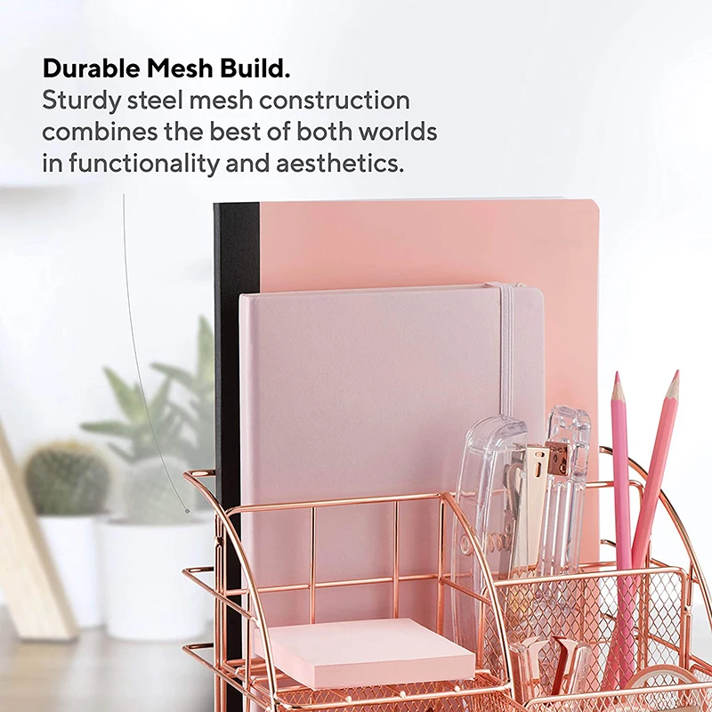 Office Desk Organizer with 6 Compartments and Drawer The Mesh Collection Storage Holder Case SK88
Office Desk Organizer with 6 Compartments and Drawer The Mesh Collection Storage Holder Case SK88