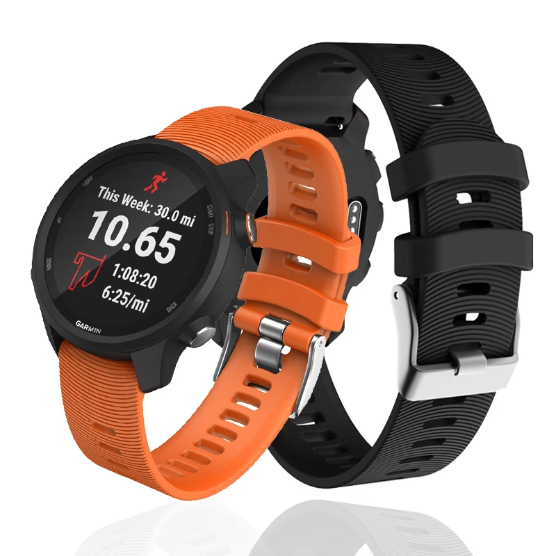 Для Garmin Vivoactive 3 ремешок силиконовый спортивный для часов женский Forerunner 245/245M/645