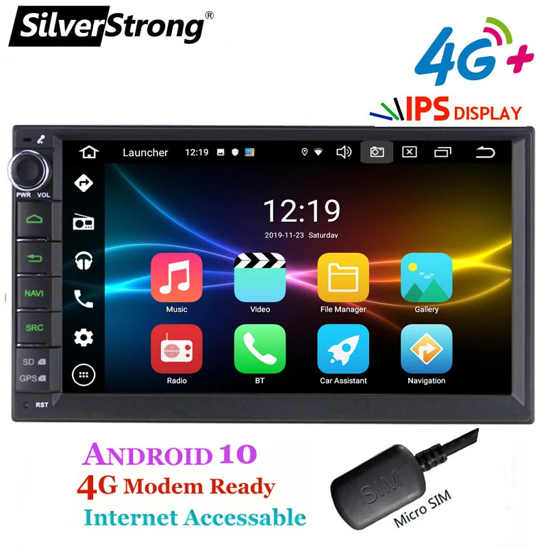 магнитофон Android 11 автомобиль 2DIN универсальное радио 2 DIN GPS автомагнит CARPLAY Auto