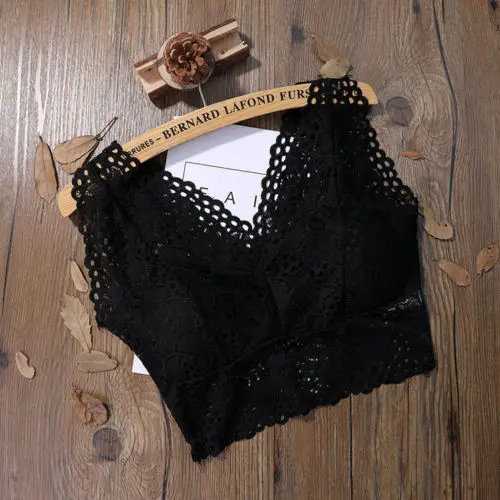 

2020 Fashion Trend Women Lace Hollow Floral Crop Top Harness Bralet Camisole Tank Tops Casual New Seamless Hot Ladies Vest