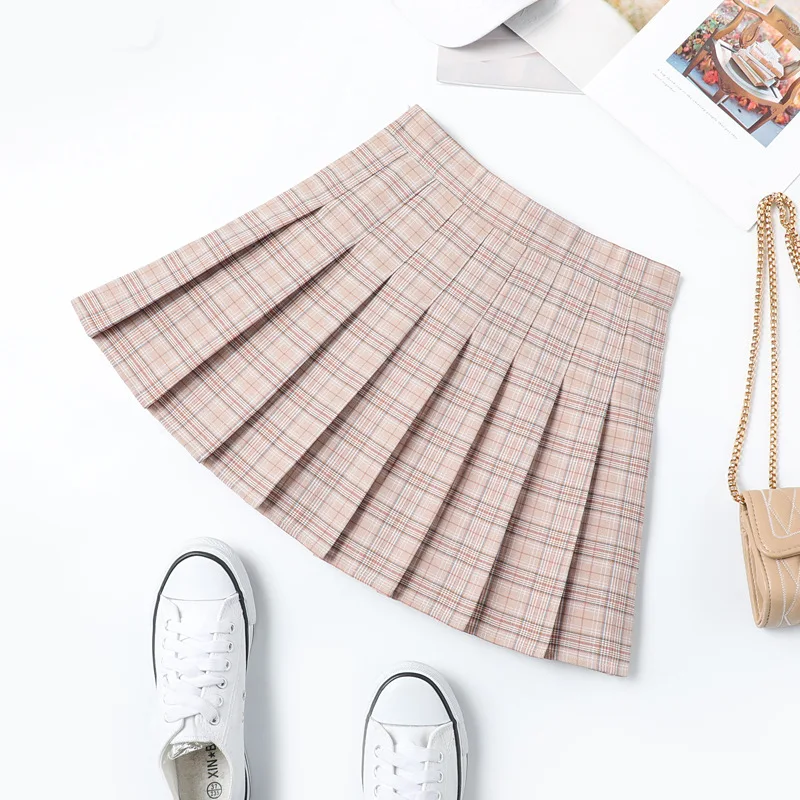 Plaid Pleated Skirt 2021 Spring and Summer Slim Skirt Fashion Cute High Waist All-match College Style A-line Skirt 
Plaid Pleated Skirt 2021 Spring and Summer Slim Skirt Fashion Cute High Waist All-match College Style A-line Skirt