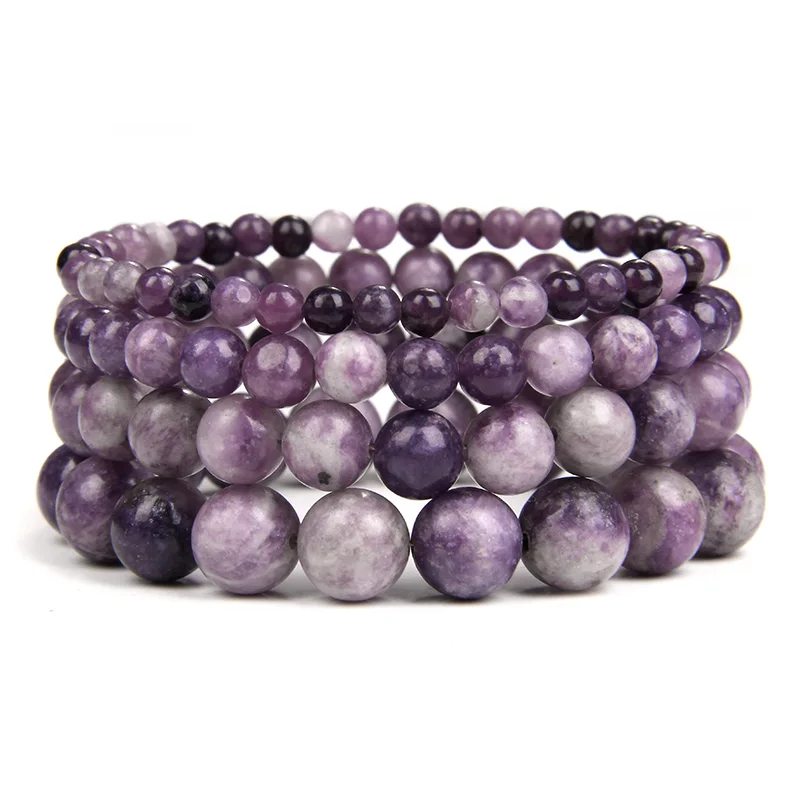4 6 8 10mm Natural Stone Bracelet Women Purple Mica Beads Bracelet Elastic Cord Yoga Bracelet Jewelry Beads Lovers Girls Gift
4 6 8 10mm Natural Stone Bracelet Women Purple Mica Beads Bracelet Elastic Cord Yoga Bracelet Jewelry Beads Lovers Girls Gift